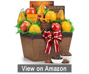 Fresh Fruit & Chocolates Gift Basket - Best Christmas Gift For Girlfriend 2023