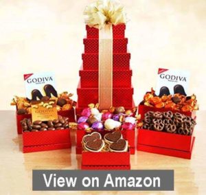 Godiva Chocolate Christmas Gift Tower - Christmas Gift For Girlfriend 2023