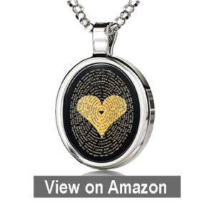 Love Necklace Inscribed with I Love You 2023