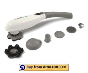 PUREWAVE™ CM-07 Dual Motor Percussion + Vibration Therapy Massager (White) - Best Massager For Mothers 2023