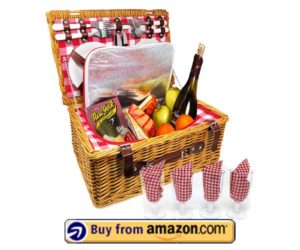 Upgraded 4 Person XL Picnic Basket 2023
