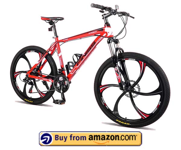 Merax Finish 26 Aluminum 21 Speed Mg Alloy Wheel Mountain Bike 2023