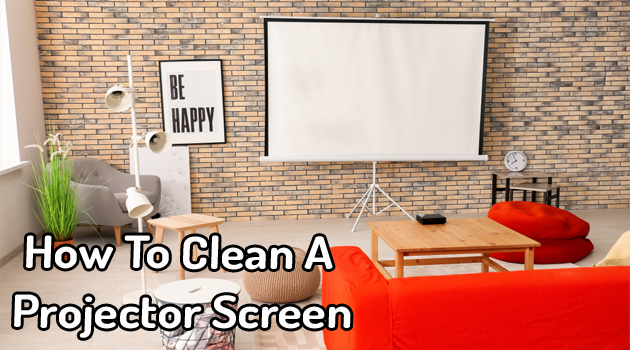 how to clean projector screen lens