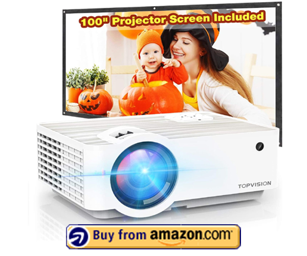 TOPVISION 5500L Portable Mini Projector 2022