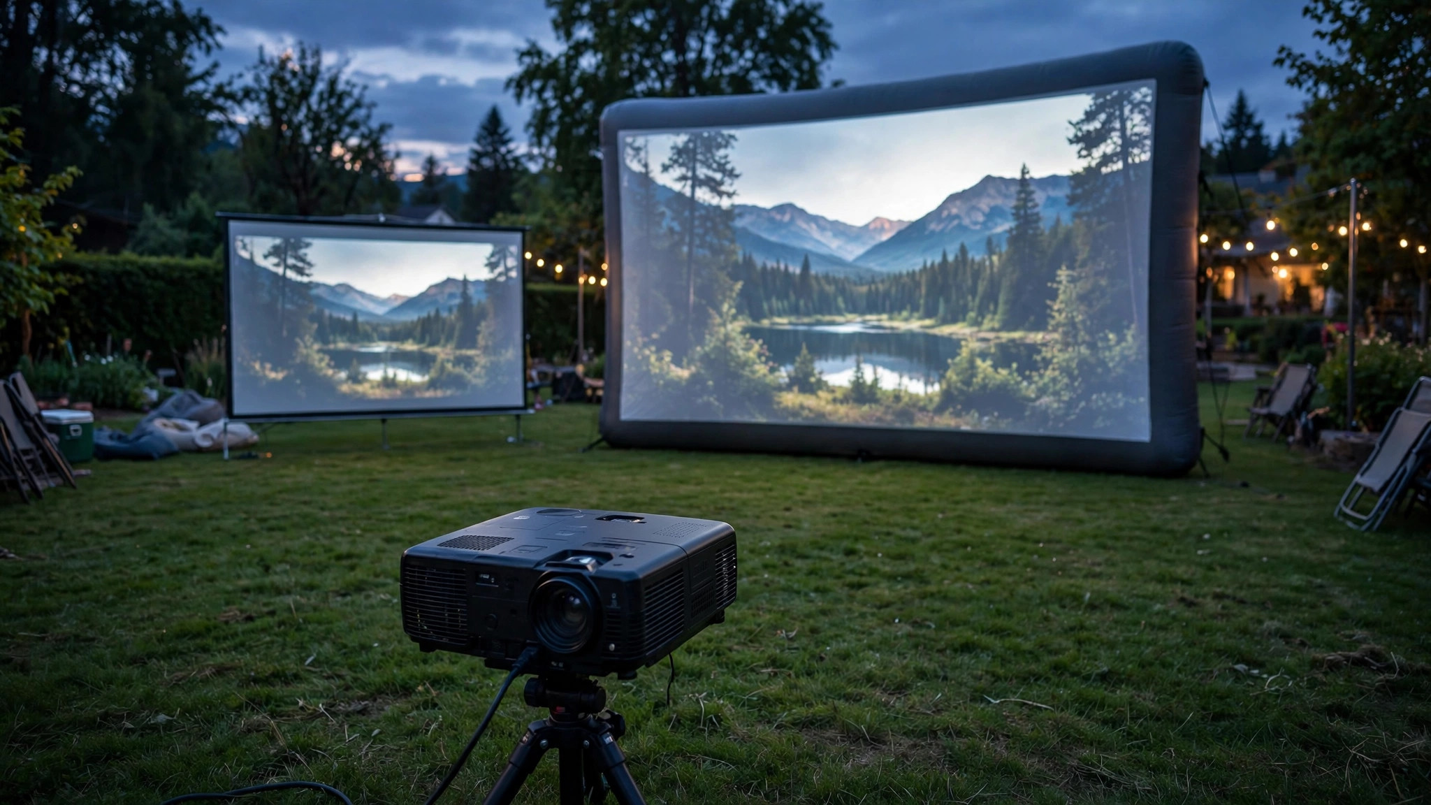 What Size Screen Do You Need for a Backyard Movie Night